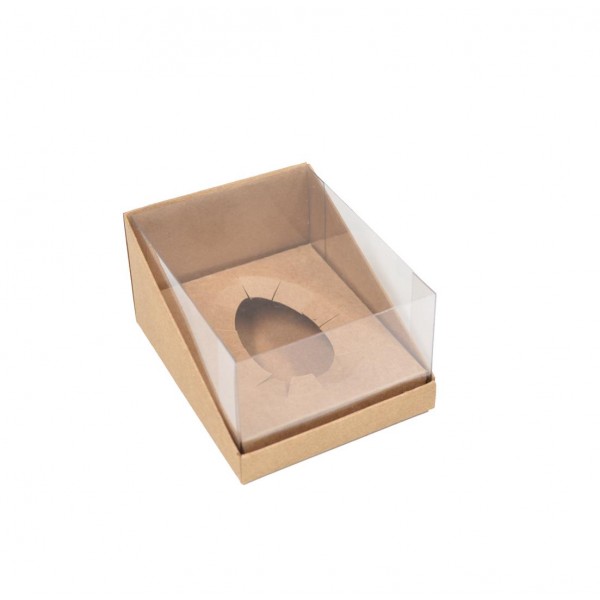 Ref 155 Kraft - Caixa Morango do Amor com Tampa Transparente - 10x8x5,5 cm