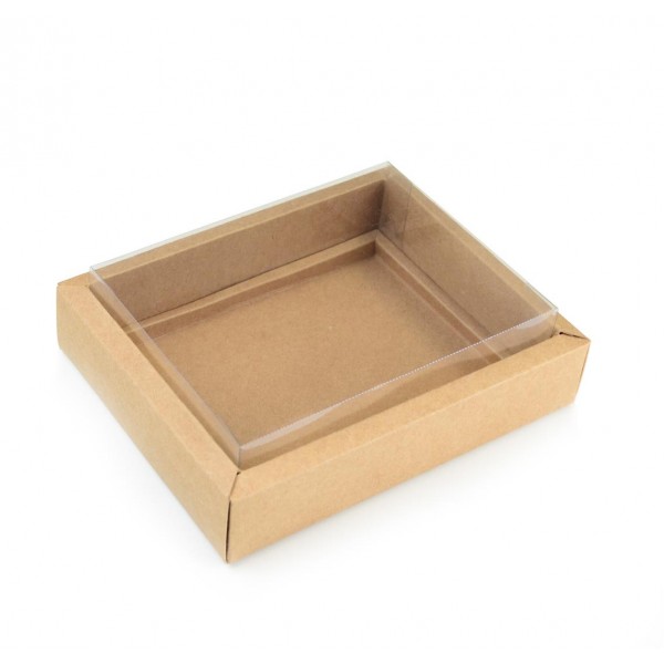 Ref 141 Kraft ALTA - Caixa p/ 12 Brigadeiro Gourmet Pelotines - 17x13x5,5 cm