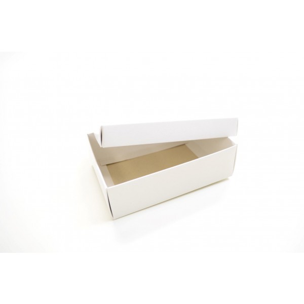 Ref 019 Branca - Caixa c/ tampa papel - 13x9x4 cm