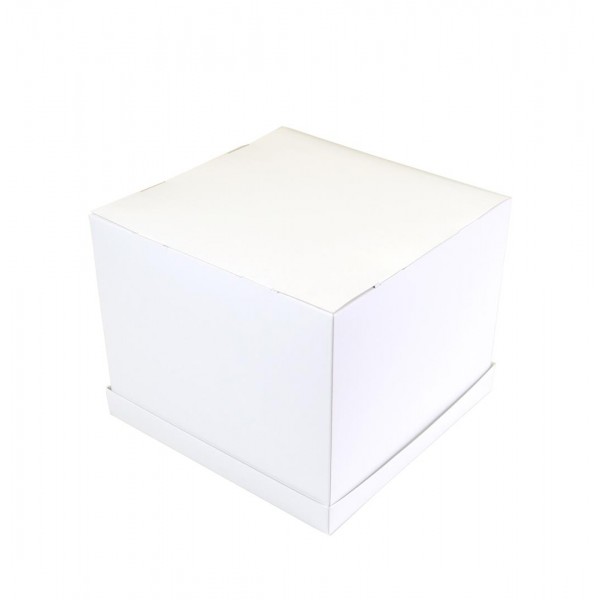 Ref 152 Branca - Caixa Torta / Bolo / Festa - 25x25x20 cm
