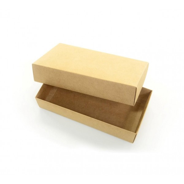 Ref 005 Kraft - Caixa c/ tampa papel - 25x13x5 cm