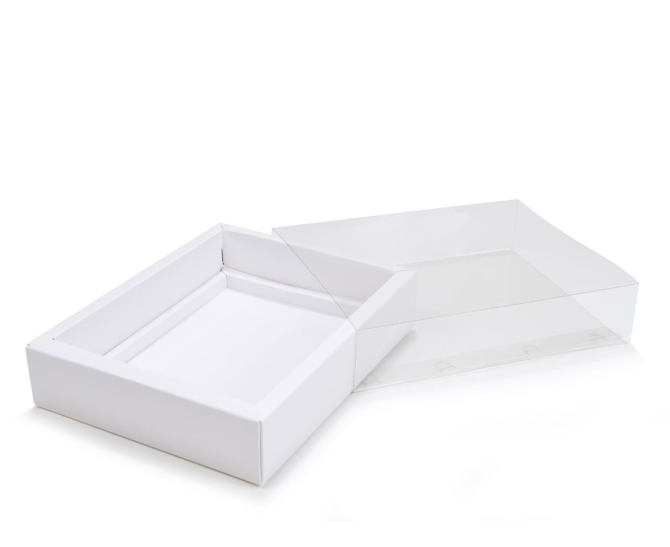 Ref 141 Branca - Caixa Gaveta p/ 12 Brigadeiro Gourmet Pelotines - 17x13x4 cm