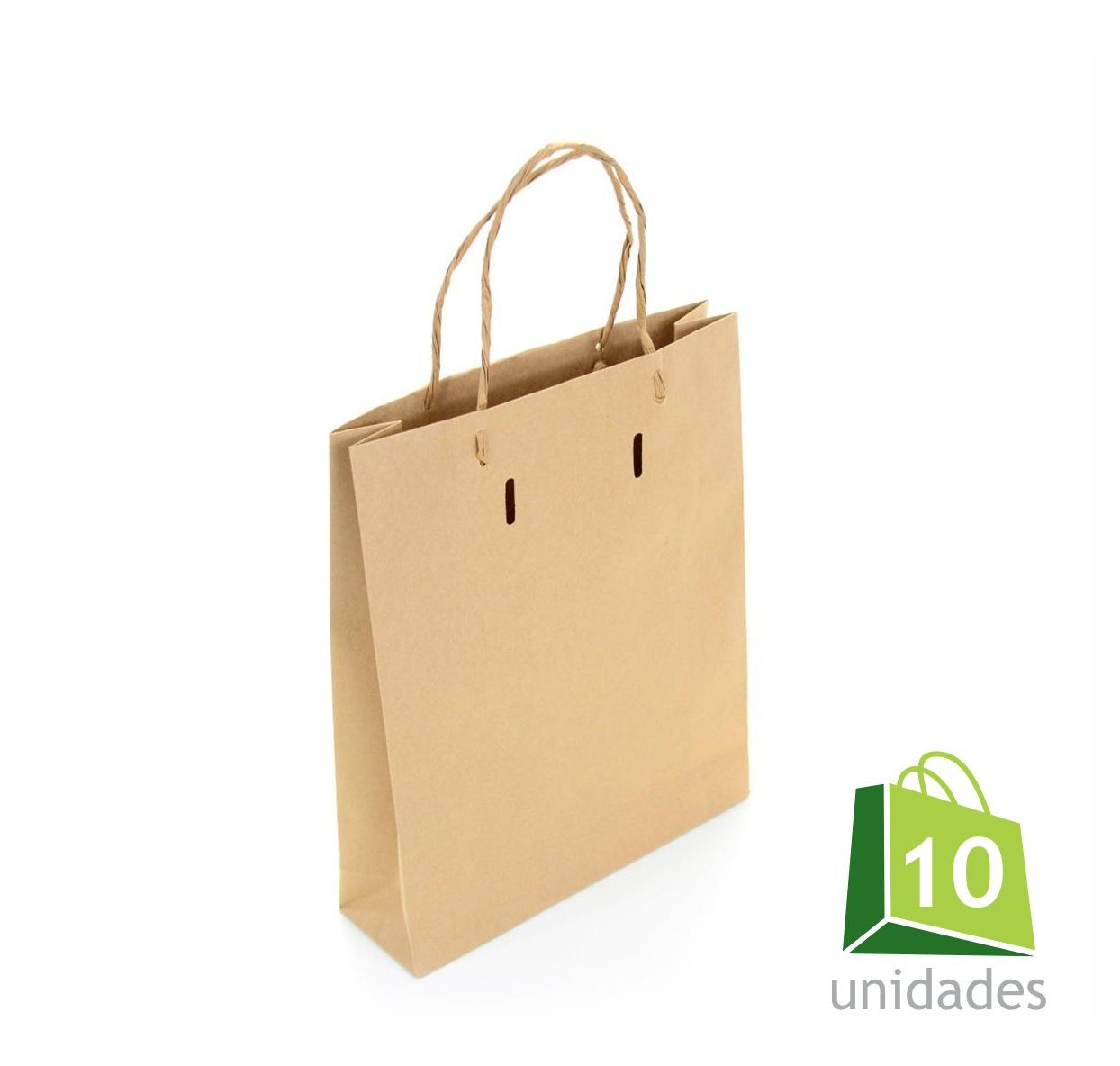 Sacola Ref. 058 - Papel Kraft - 23,5x7x29 cm