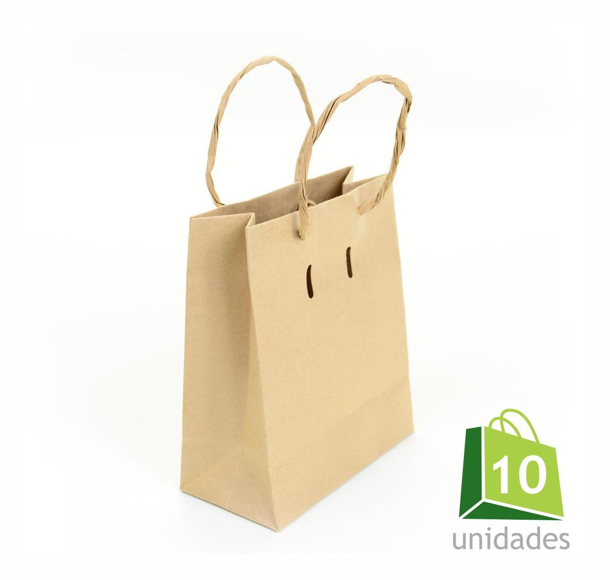 Sacola Ref. 037 - Papel Kraft - 13x6,5x15 cm