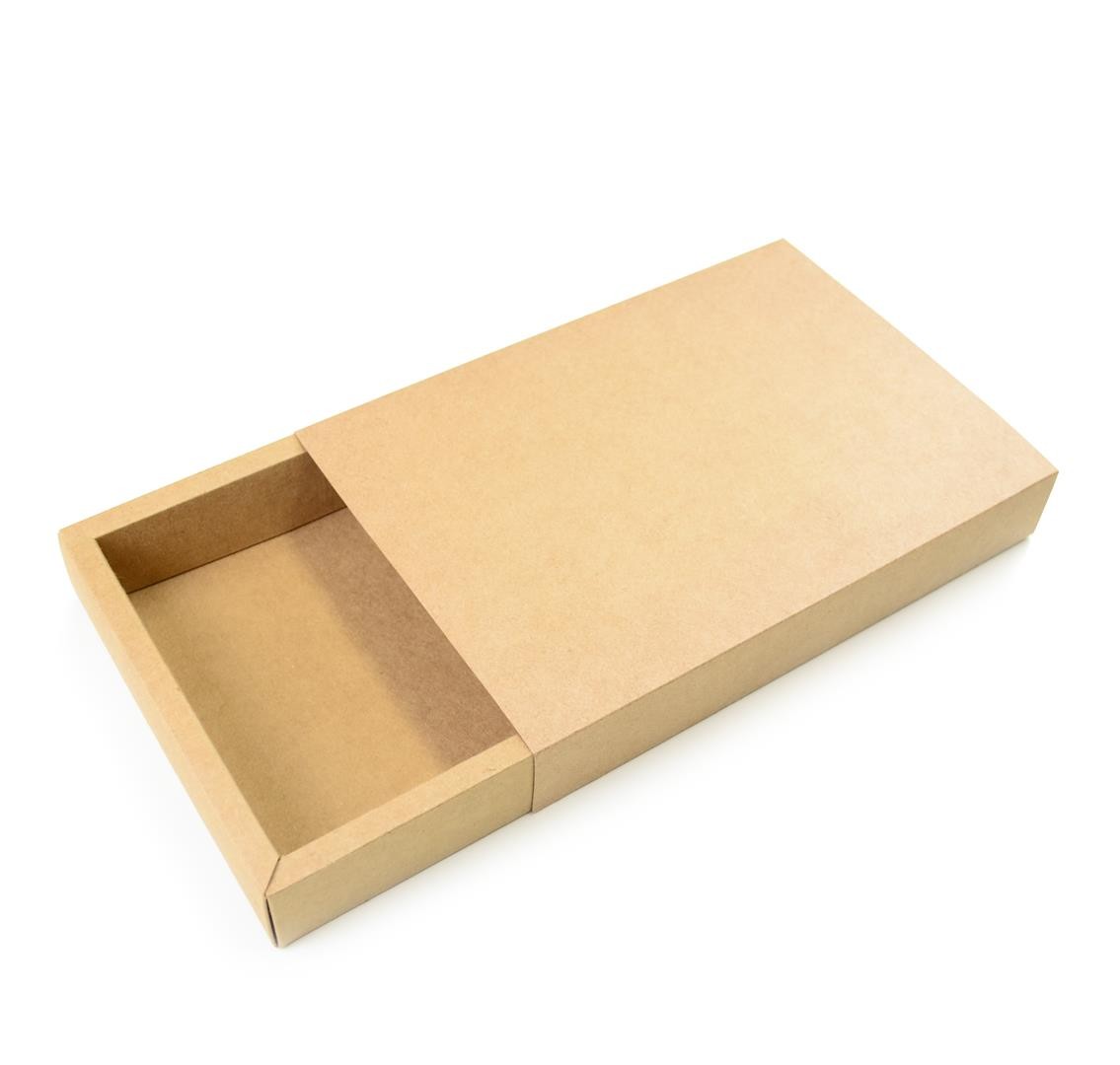 Ref 142 Kraft - Caixa Gaveta c/ tampa Papel - 25x17x4 cm