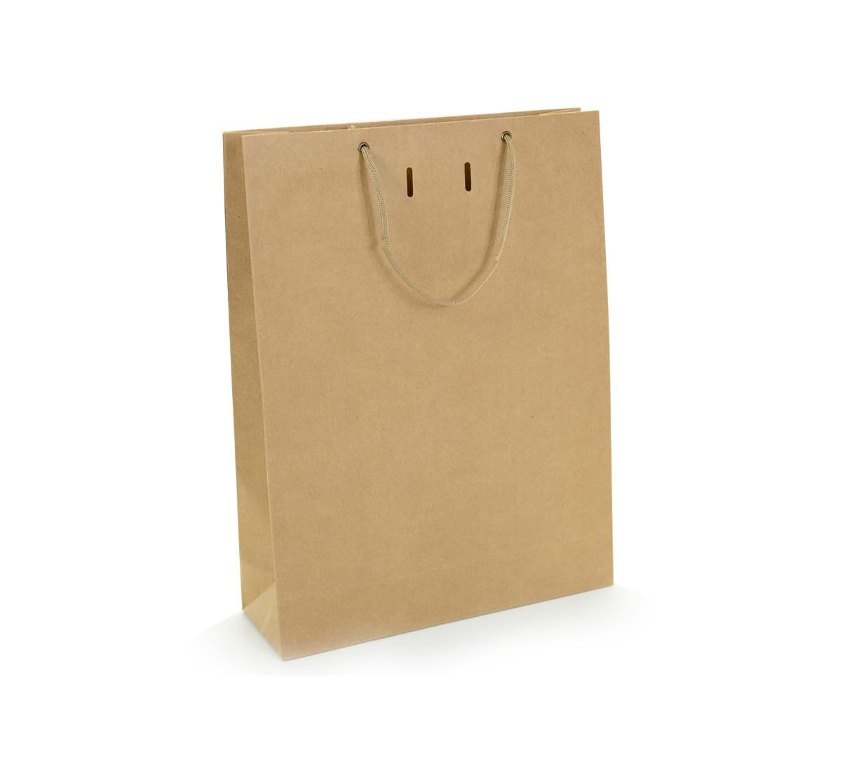 Sacola Ref. 100 - 3 Garrafas - Papel Kraft - 31x10x41cm
