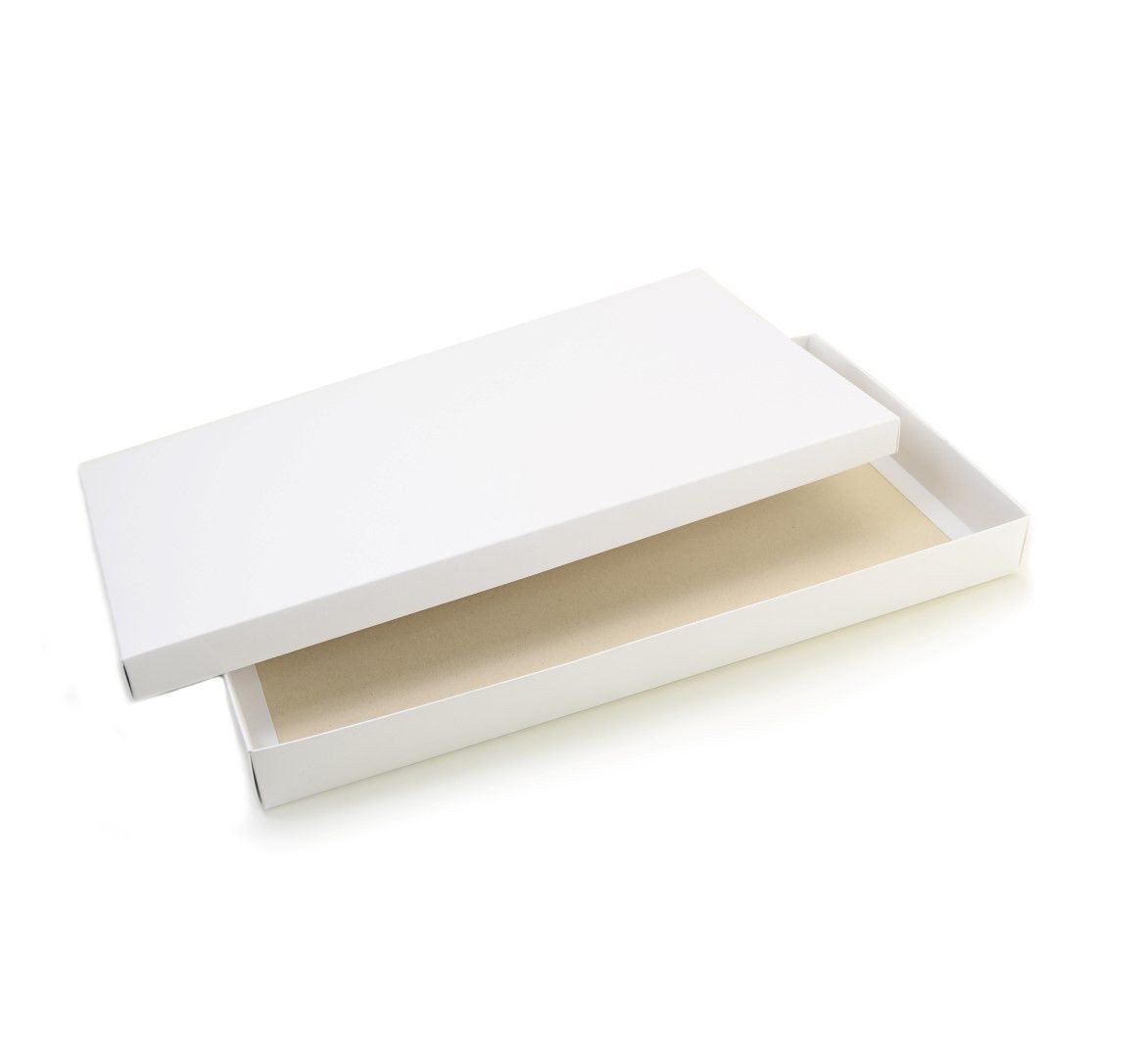 Ref 132 Branca - Caixa c/ tampa papel - 43x23x4 cm