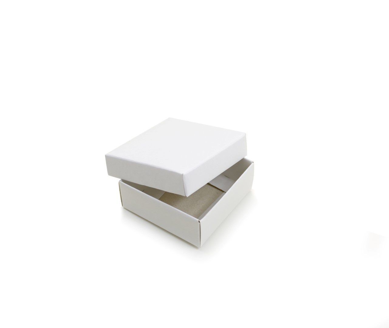 Ref 099 Branca - Caixa c/ Tampa Papel - 6x6x2,5 cm