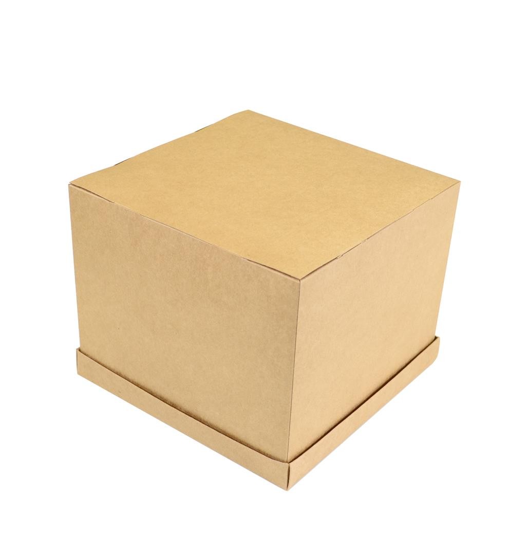 Ref 152 Kraft - Caixa Torta / Bolo / Festa - 25x25x20 cm