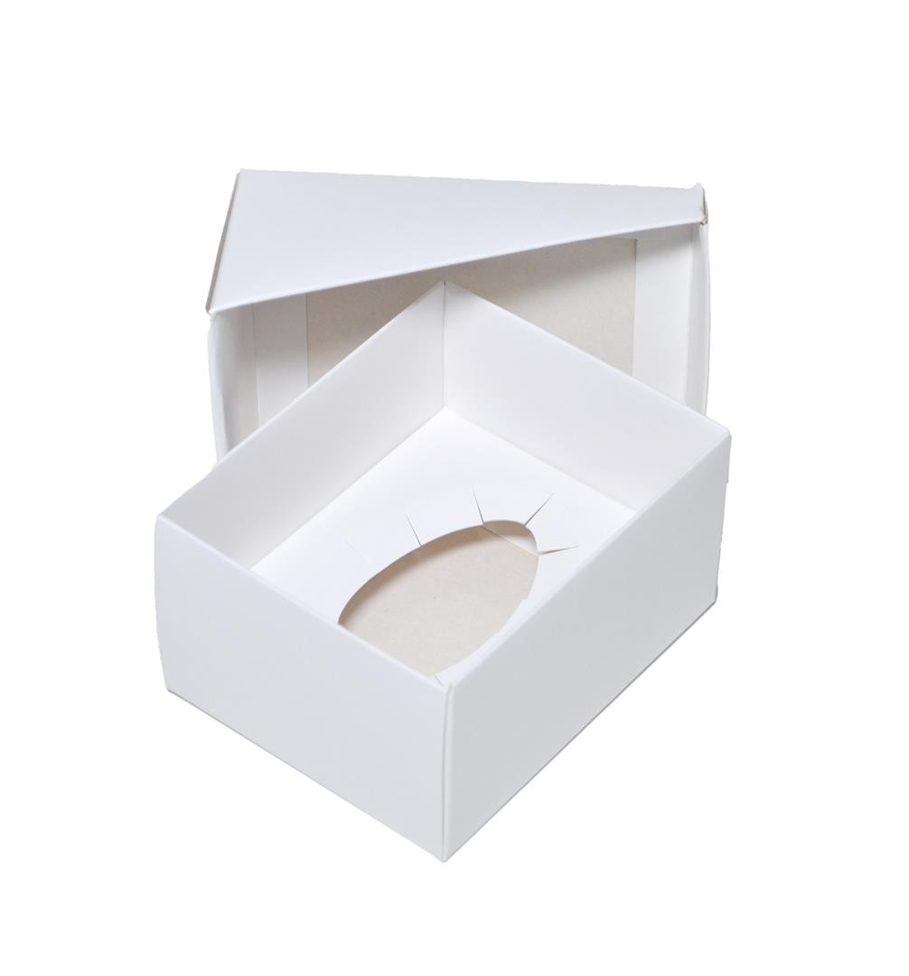 Ref 069 Branca - Caixa Morango do Amor com Tampa Papel - 10x8x5,5 cm