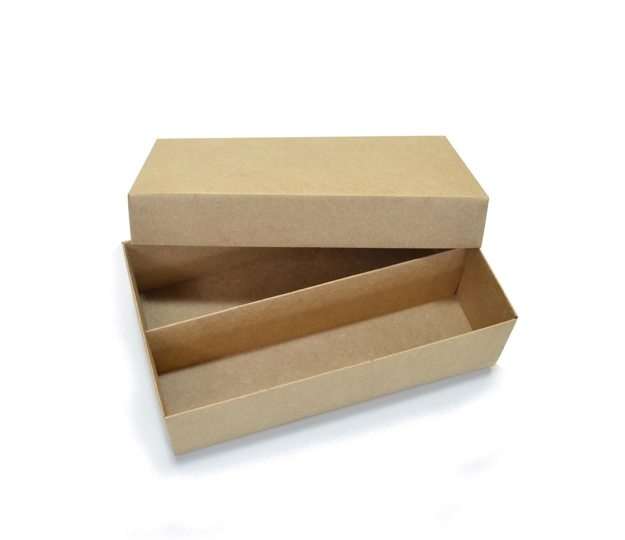 Ref 123 Kraft - Caixa p/ Garrafa e Taça - 22x12,5x6,5 cm