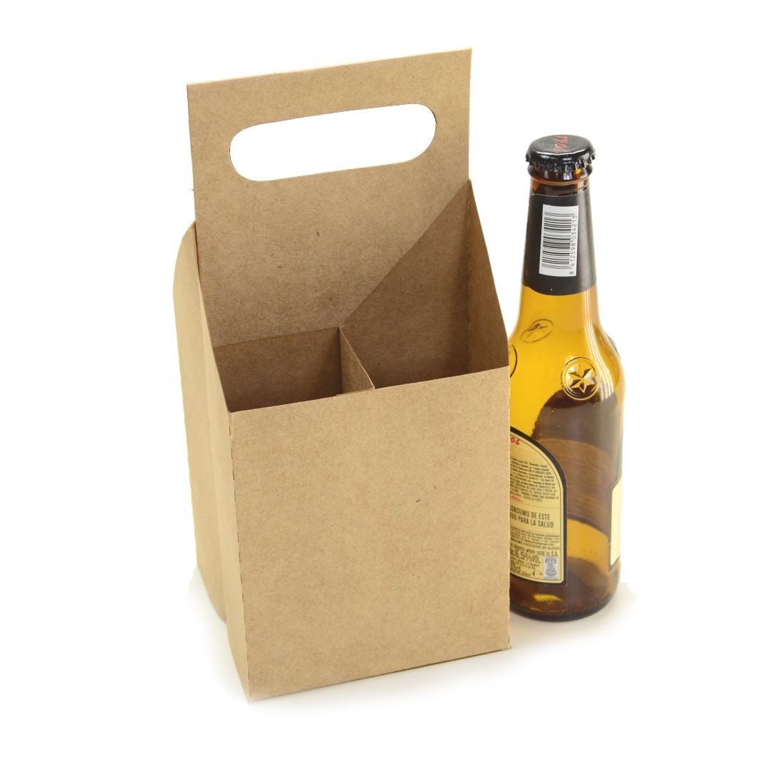 Ref 109 Kraft - Engradado 4 Cervejas Long Neck 355ml - 12x12x26,5 cm