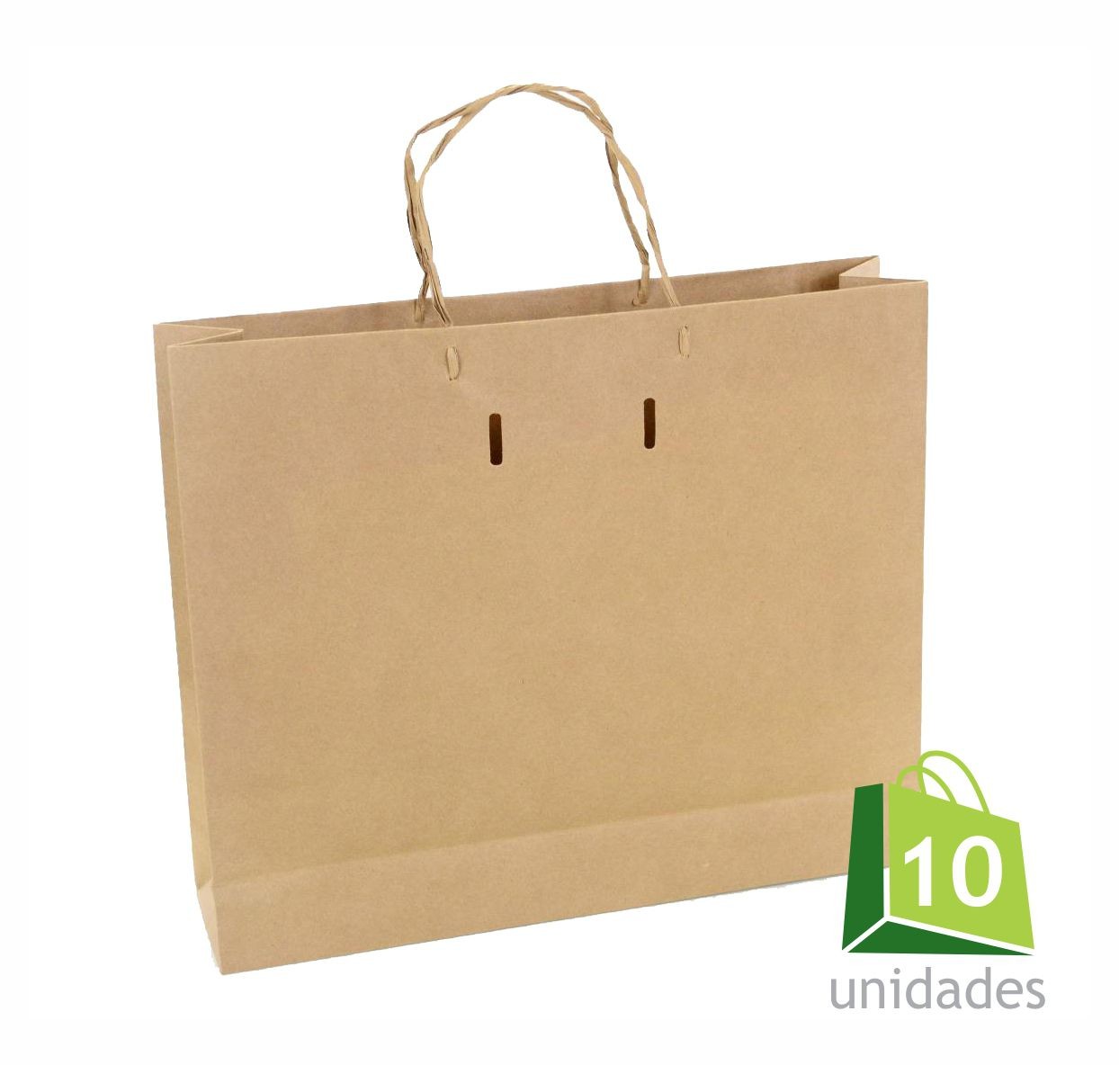 Sacola Ref. 059 - Papel Kraft - 37x9x31 cm