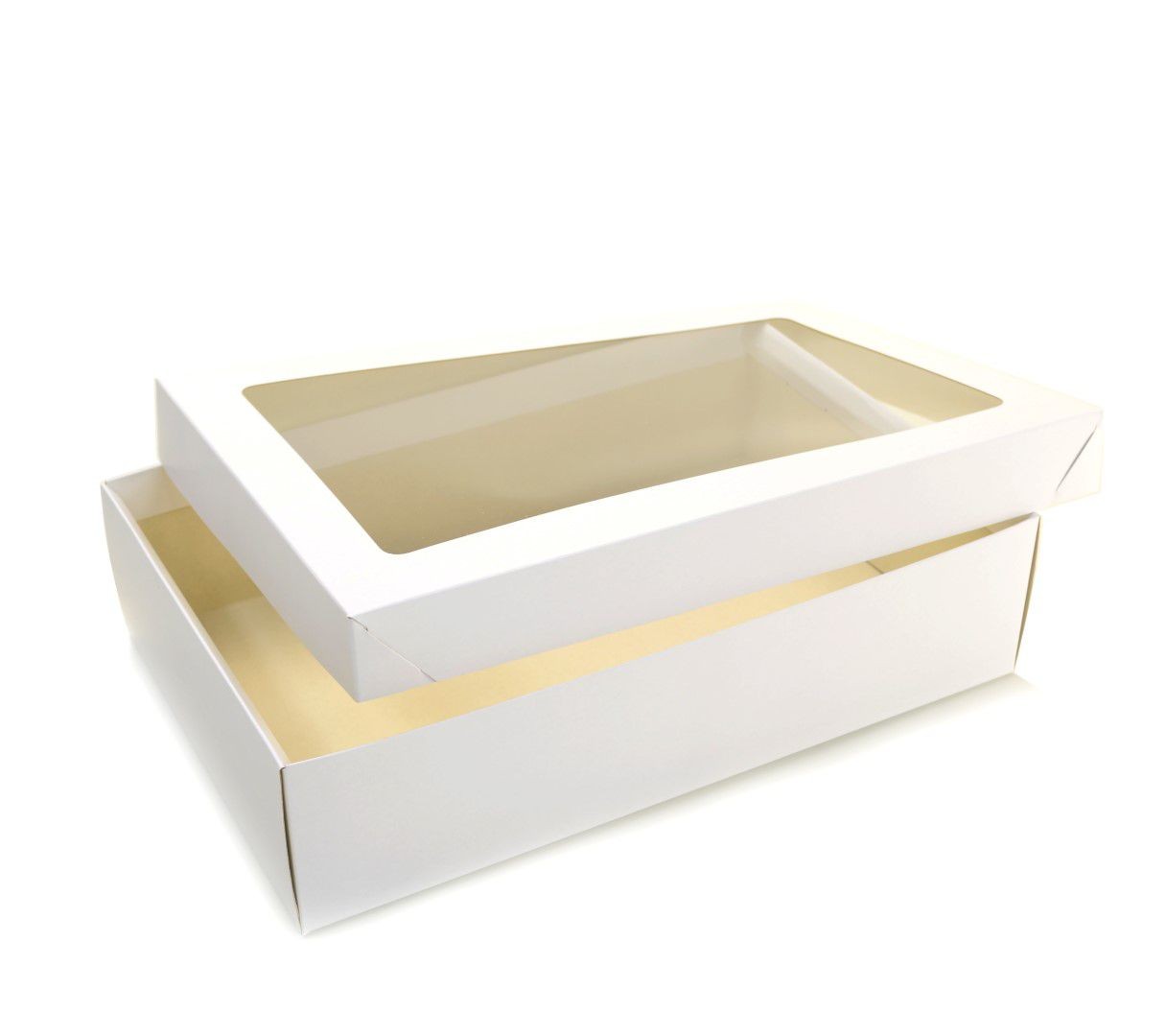 Ref 106 Branca - Caixa c/ Visor Transparente - 37x24x9 cm