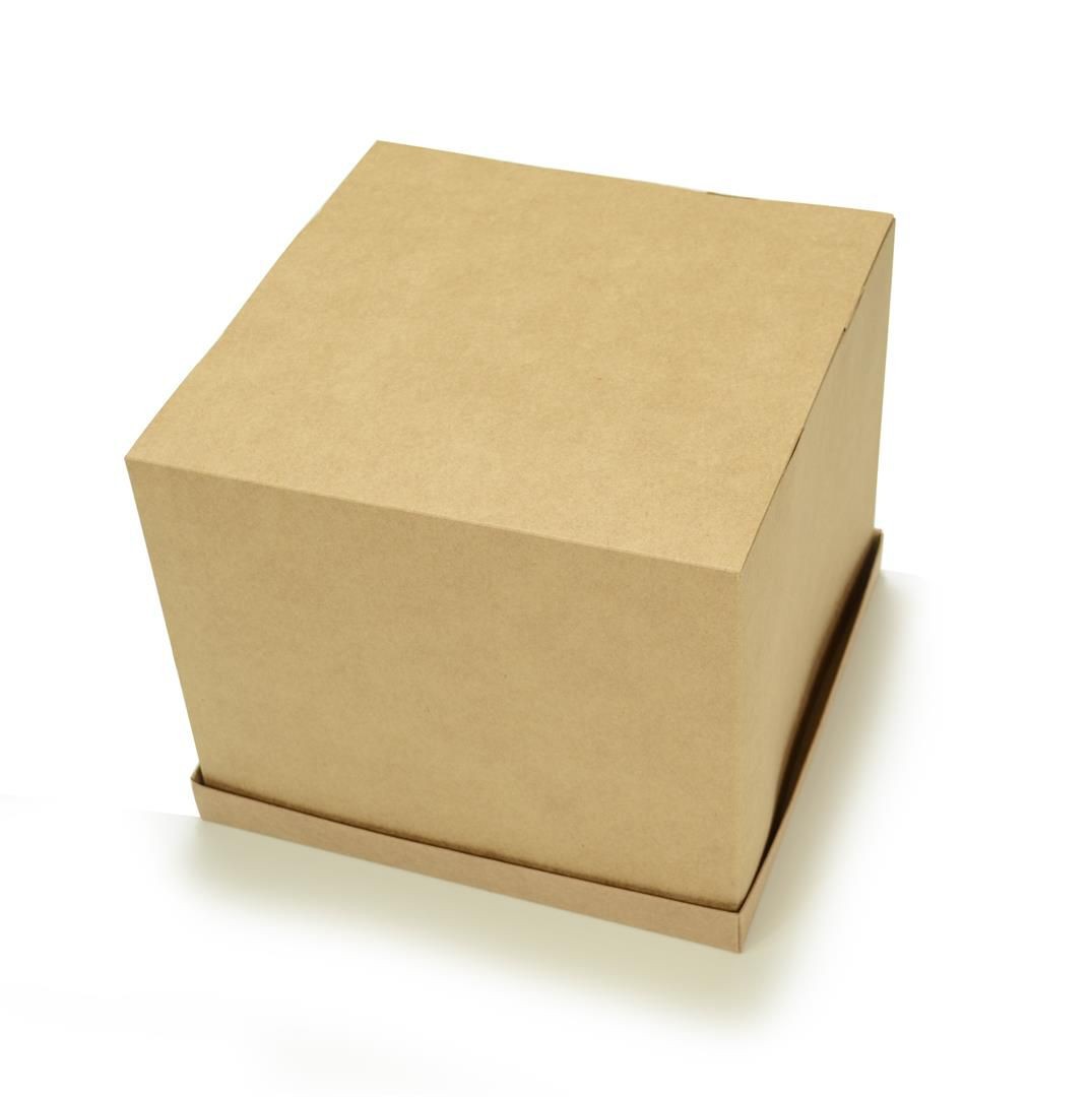 Ref 151 Kraft - Caixa Torta / Bolo / Festa - 30,5x30,5x25 cm
