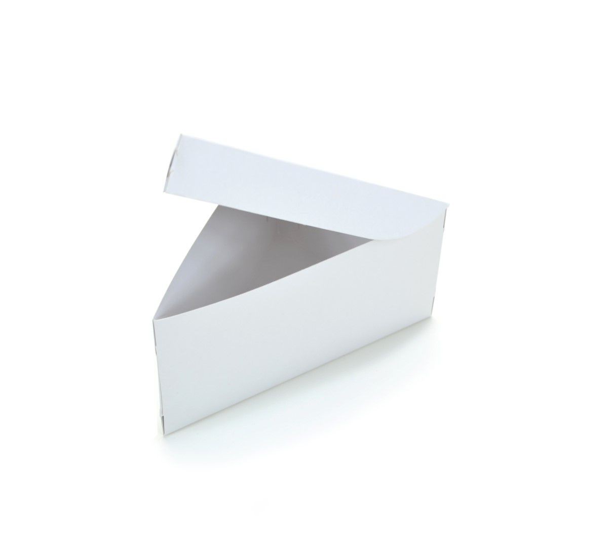 Ref 137 Branca - Embalagem Fatia de Bolo / Torta - 16,5x11x8 cm