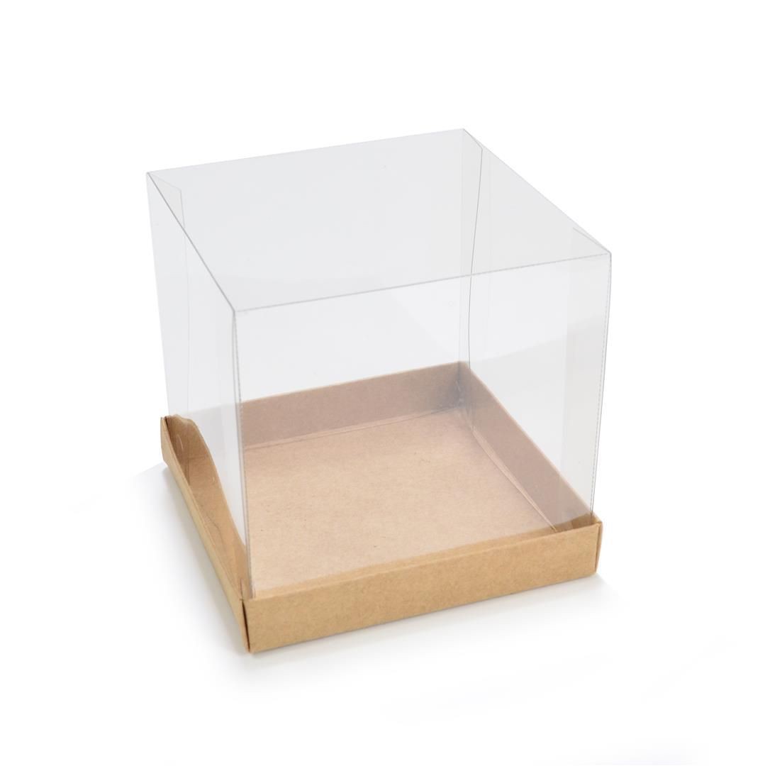 Ref 108 Kraft - Mini Bolo / Panettone 150gr.- 11x11x11 cm