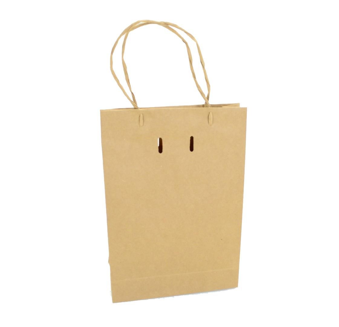 Sacola Ref. 057 - 17x6x24,5 cm - Papel Kraft