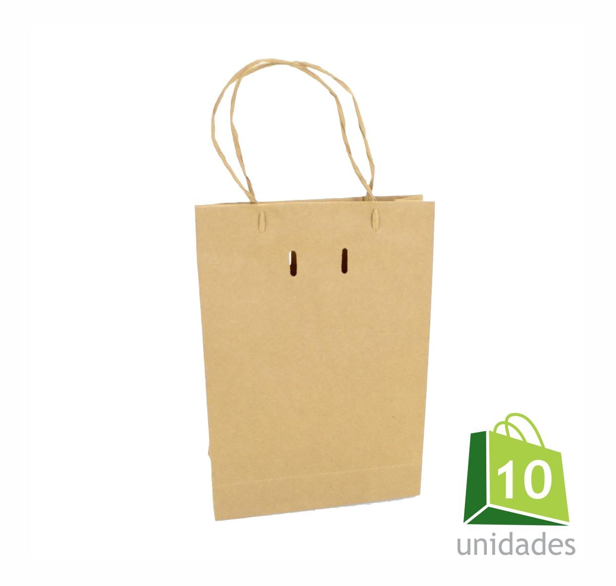 Sacola Ref. 057 - Papel Kraft - 17x6x24,5 cm
