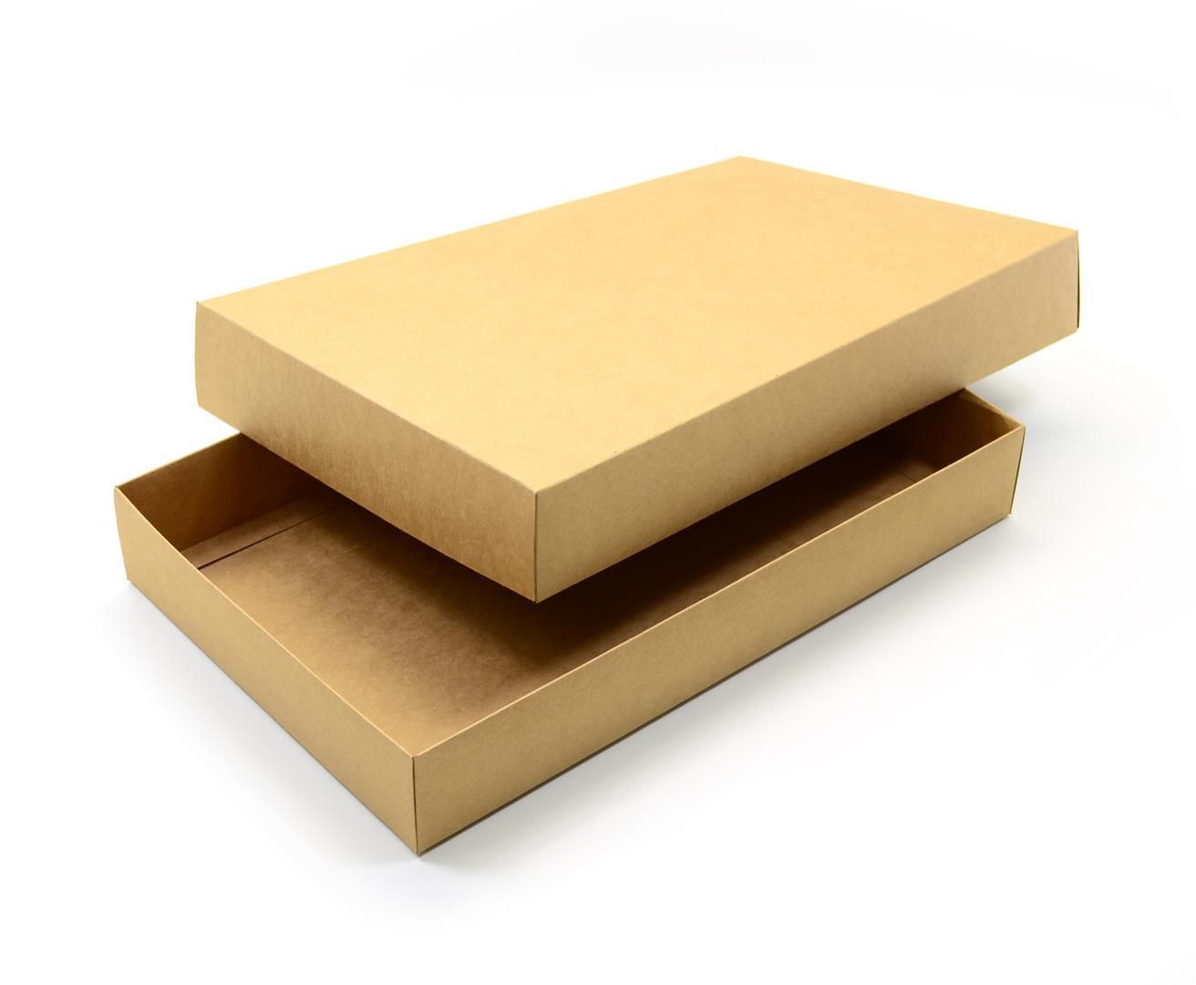 Ref 088 Kraft - Caixa c/ tampa papel - 37x23x5,5 cm