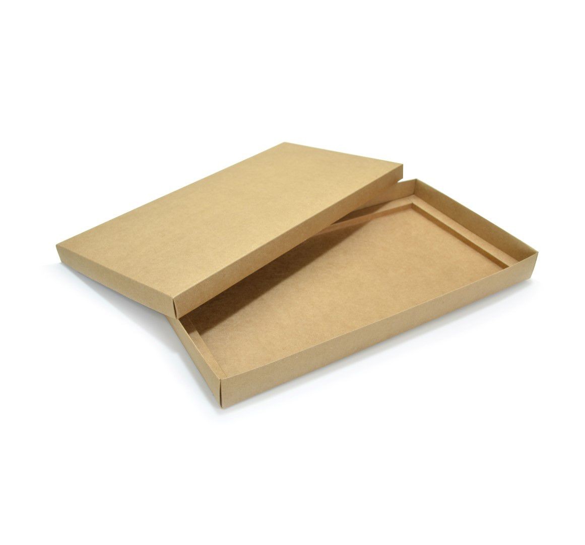 Ref 132 Kraft - Caixa p/ 50 Brigadeiro Gourmet Pelotines - c/ tampa papel - 43x23x4 cm