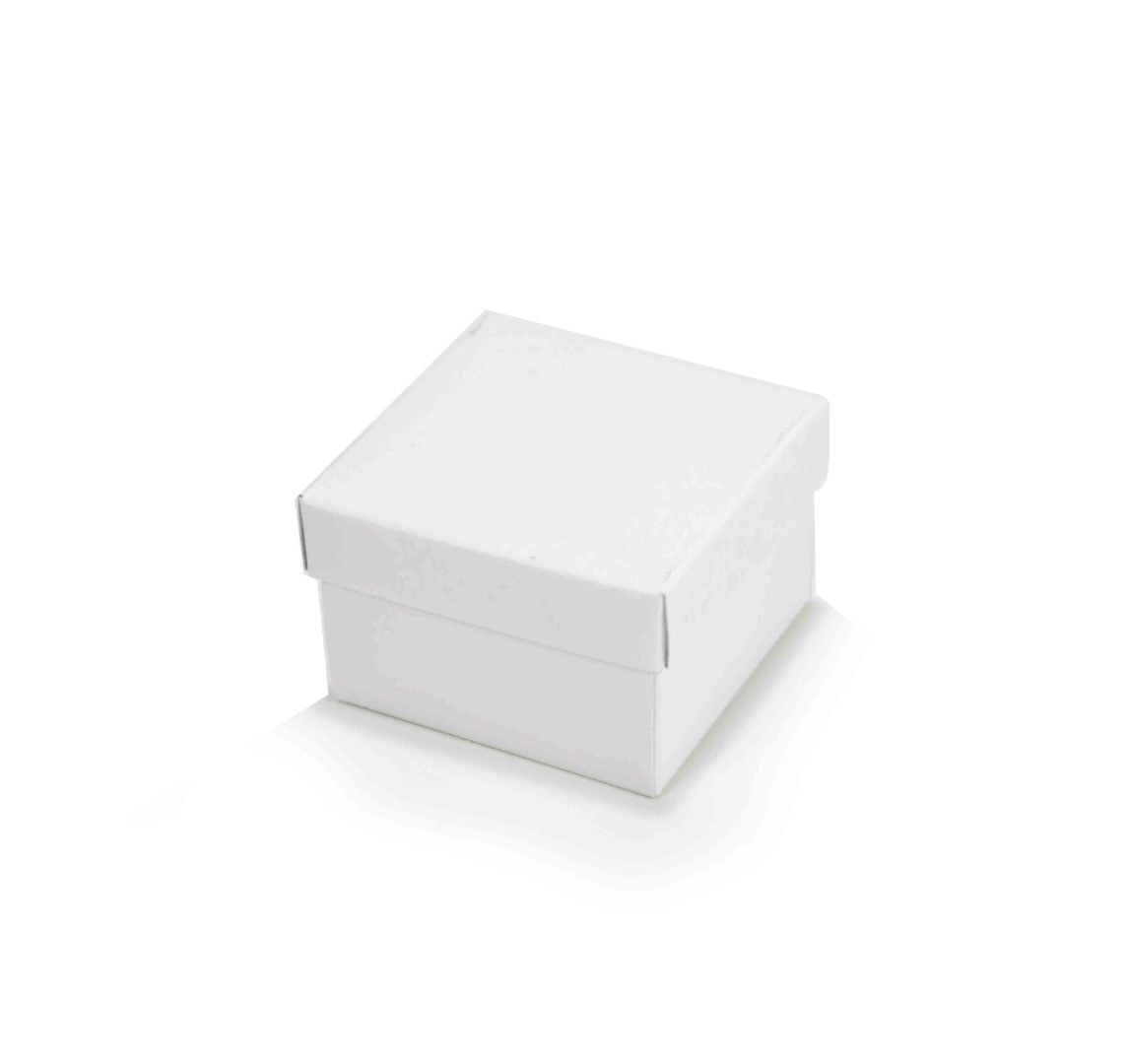 Ref 001 Branca - Caixa c/ Tampa Papel - 6x6x4 cm