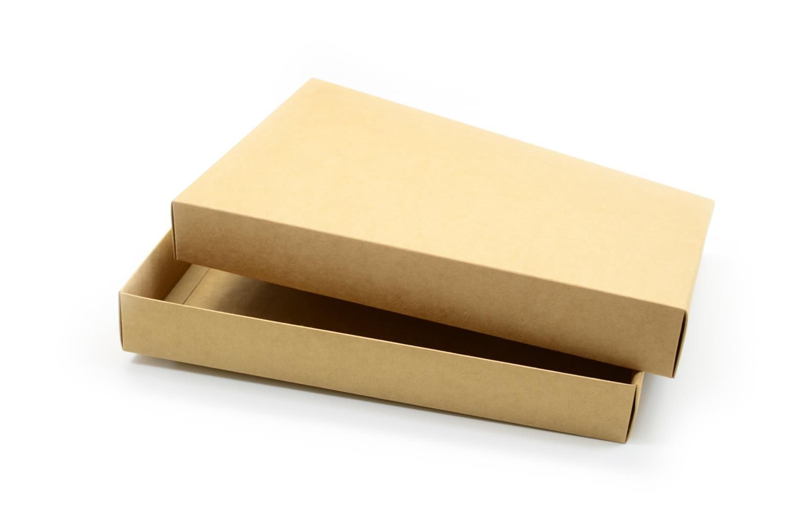 Ref 039 Kraft - Caixa c/ tampa papel - 36x25,5x5 cm