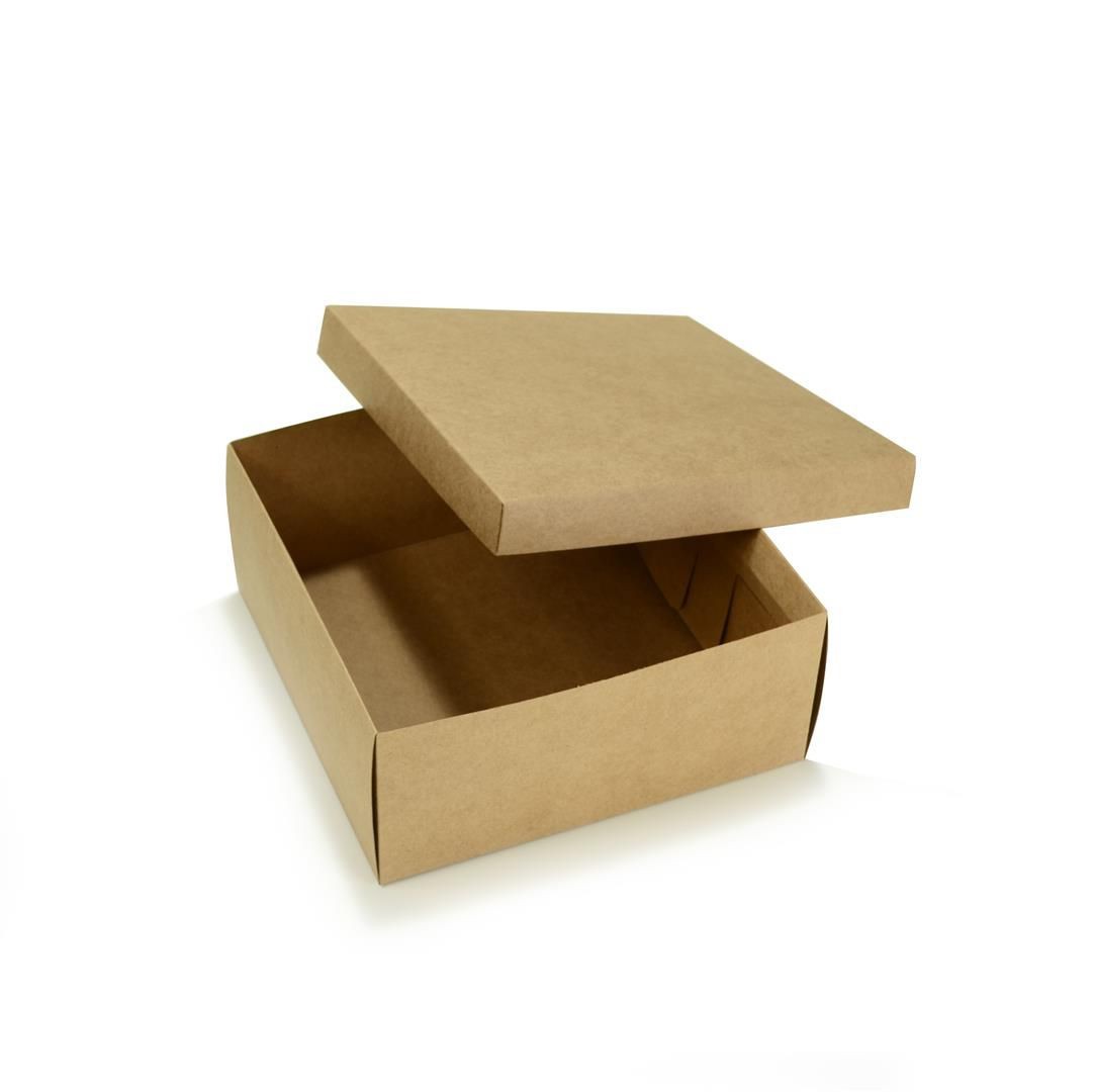 Ref 149 Kraft - Caixa Torta / Bolo - 27x27x12 cm