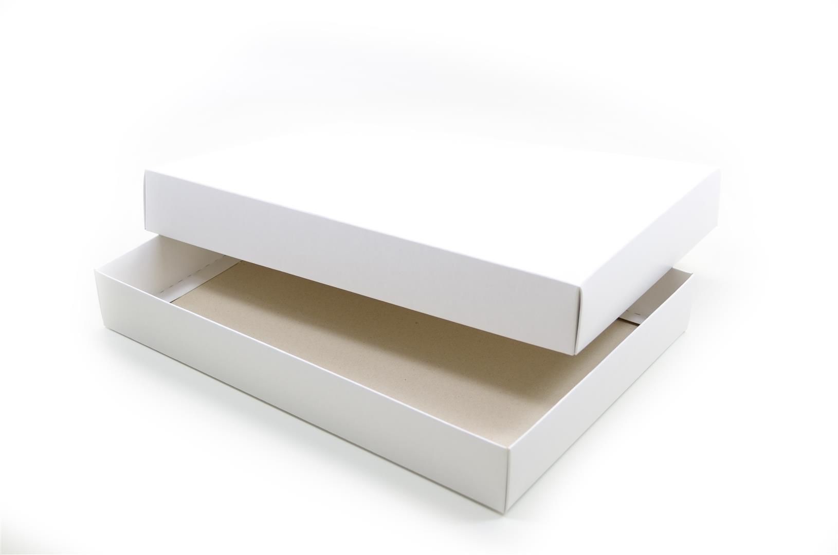 Ref 039 Branca - Caixa c/ tampa papel - 36x25,5x5 cm