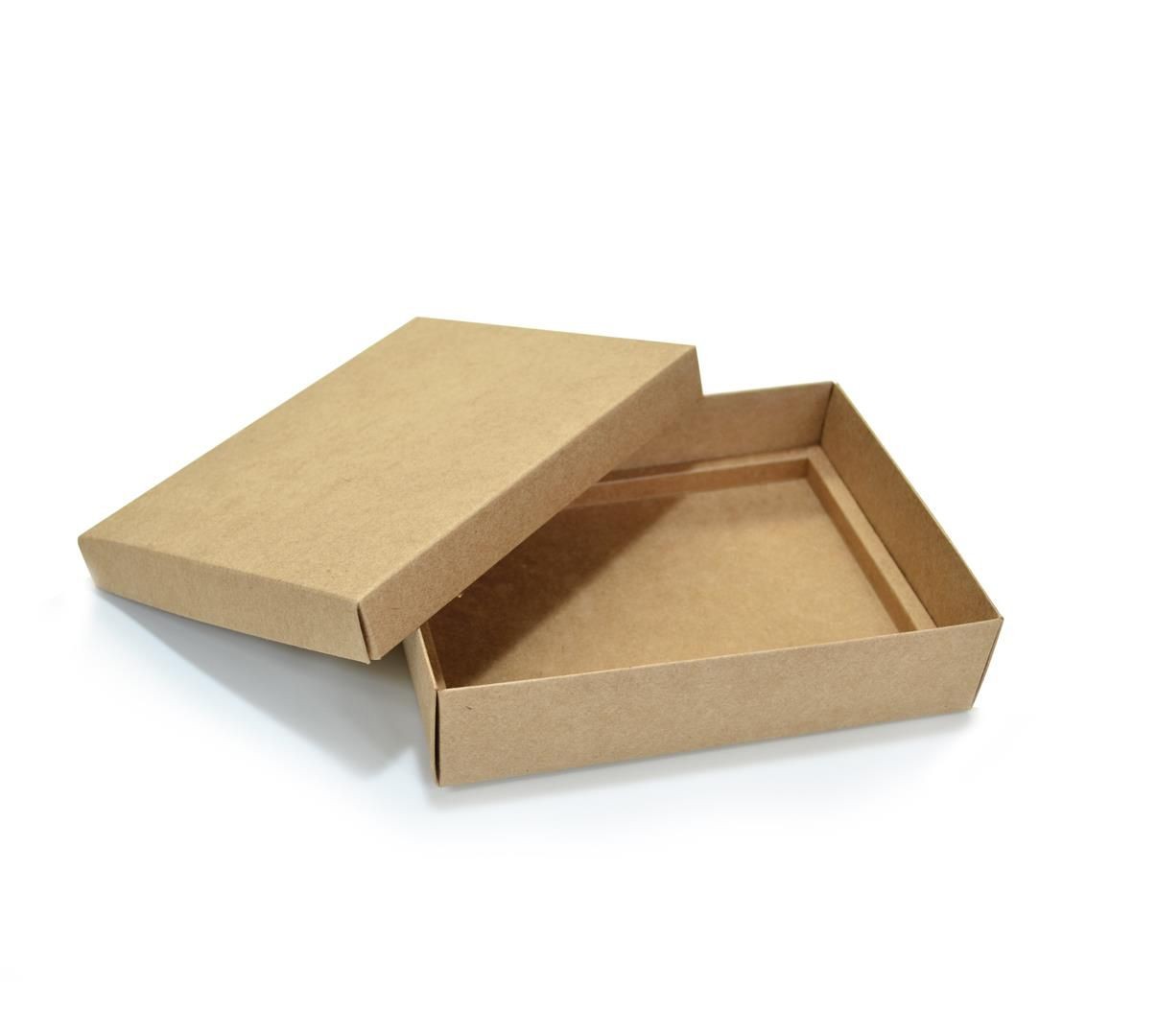 Ref 043 Kraft - Caixa p/ 12 Brigadeiro Gourmet Pelotines - c/ tampa papel - 17x13x4 cm