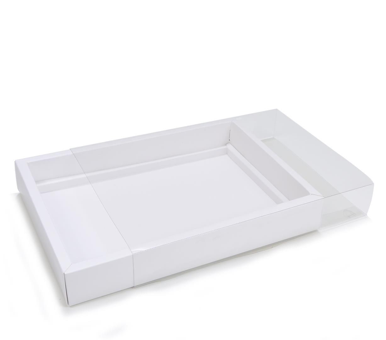 Ref 142 Branca - Caixa Gaveta p/ 24 Brigadeiro Gourmet Pelotines - 25x17x4 cm