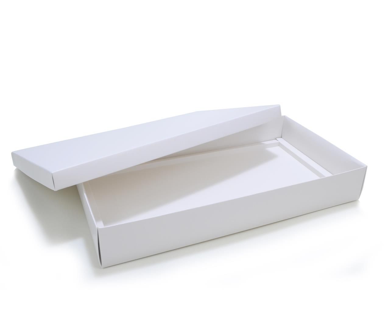Ref 132 Branca Alta - Caixa p/ 50 Brigadeiro Gourmet Pelotines - c/ tampa papel - 43x23x6,5 cm