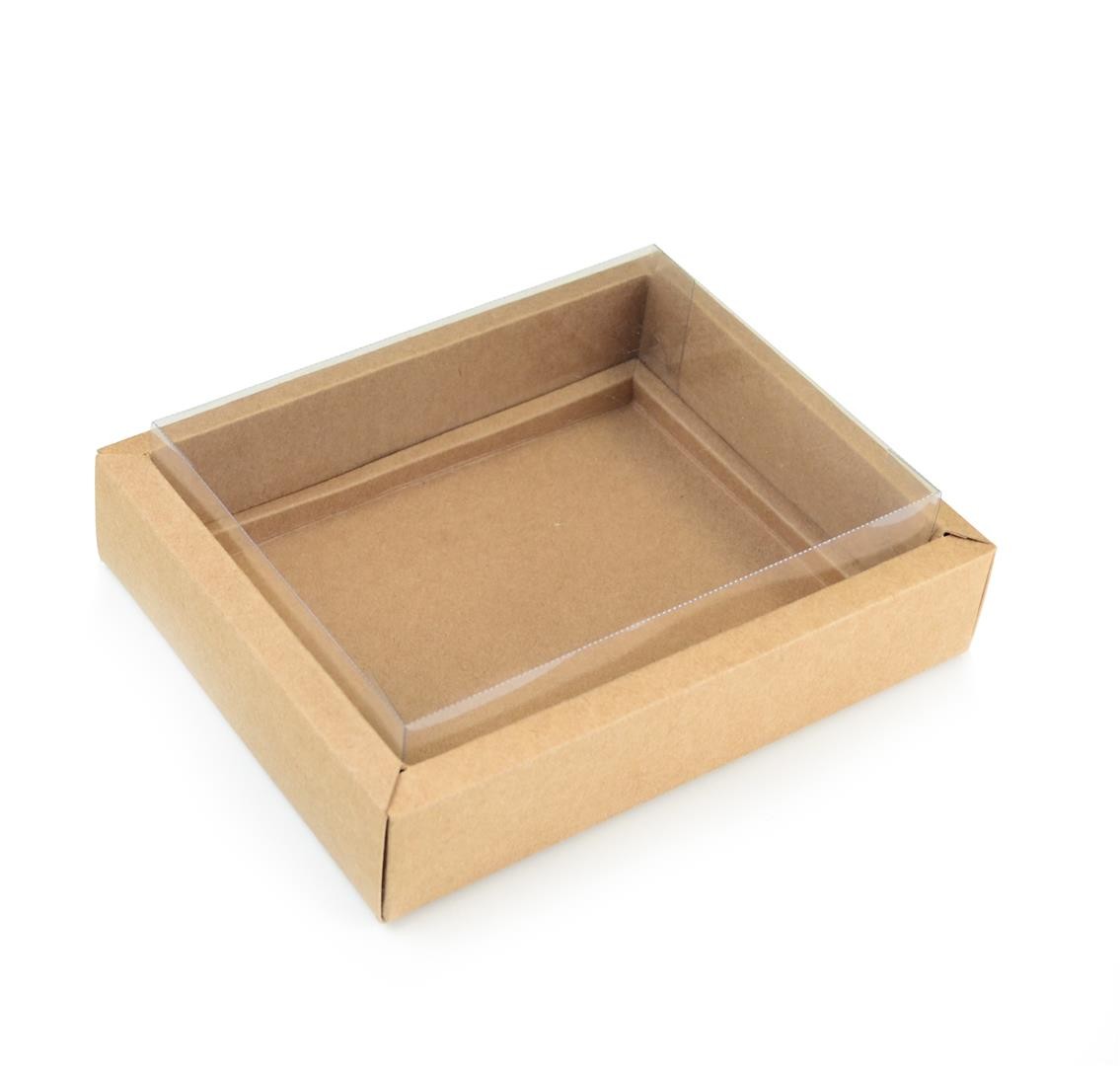 Ref 141 Kraft ALTA - Caixa p/ 12 Brigadeiro Gourmet Pelotines - 17x13x5,5 cm